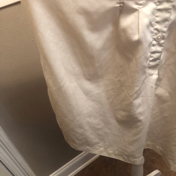 Vintage Candlelight Ivory High Neck Blouse from FML Sport Made in Hong Kong - Picture 6 of 12